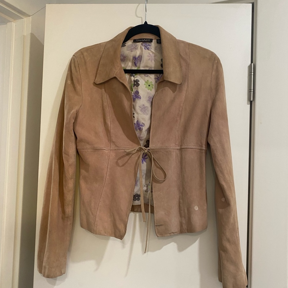 Tahari Suede Jacket